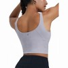 DOMETOUR Yoga Top U-Shaped Back Yoga With Mid-support Sports Bra For Women - 3 of 4