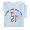 Collections Etc Snoopy America the Beautiful Patriotic Short Sleeve Graphic T-Shirt - 4 of 4