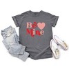 Simply Sage Market Women's Be Mine Heart Bold Short Sleeve Garment Dyed Tee - 3 of 4