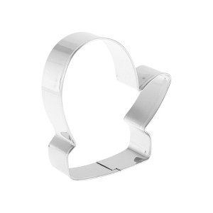 Unique Bargains Pastry Cutter Christmas Hat-Shaped Dishwasher Safe Stainless Steel Silver Tone 1Pcs - 1 of 4