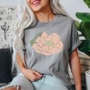 Simply Sage Market Women's Bloom Flower Short Sleeve Garment Dyed Tee - 2 of 4