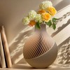 Rbied Nagi Modern Sculptural Vase, Organic Architectural Form, Dual-Purpose Art and Decorative Piece - 3 of 3