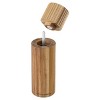 Cole & Mason Galloway Ribbed Salt and Pepper Grinder Set: Modern Wood Shakers, Spot Clean, 2-Piece, Brown - image 3 of 4