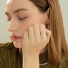 Sterling Silver Isabelle Cluster Pearl Adjustable Ring - 3 of 4