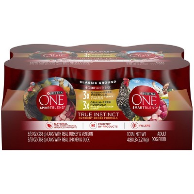 purina one grain free canned dog food