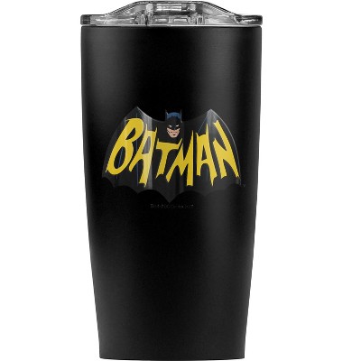 Batman 1966 Tv Series Logo Steel Tumbler 20oz Coffee Travel Mug