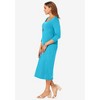 Jessica London Women's Plus Size Knit T-Shirt Dress - 4 of 4