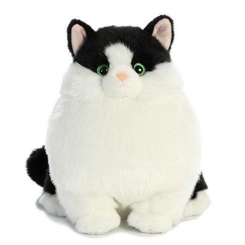 Realistic tuxedo cat stuffed animal on sale