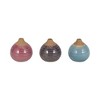 Sagebrook Home Set of 3 Glazed Bud Vases Group of Ceramic Flower Vases Decorative Table - 3 of 4