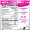 Hair, Skin & Nails Vitamins Women, Biotin 5000mcg to Support Hair Growth with Argan Oil, Collagen & Hyaluronic Acid - 120 Softgels By Hello Lovely! - 2 of 4