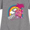 - Trolls - Poppy Singing Graphic Short Sleeve Fleece Dress - 2 of 4