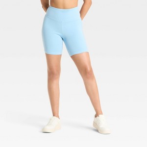 Women's High-Rise Interlock Bike Shorts - Wild Fable™ - 1 of 3