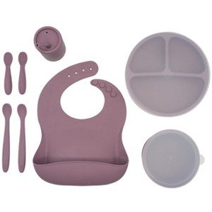 WeeSprout Baby Led Weaning Bundle, Silicone Suction Bowl, Spoons, Bib & Cup, Develops Self Feeding Skills - 1 of 4