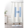 Deny Designs April Lane Art Block Monogram Shower Curtain - 3 of 3