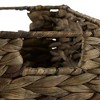 Design Imports Set of 3 Hyacinth Baskets Gray Wash - 4 of 4