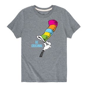 Boys' - Dr. Seuss - Cat in The Hat Be Original Short Sleeve Graphic T-Shirt - 1 of 4