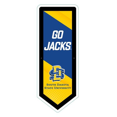 Evergreen Ultra-Thin Glazelight LED Wall Decor, Pennant, South Dakota State University- 9 x 23 Inches Made In USA