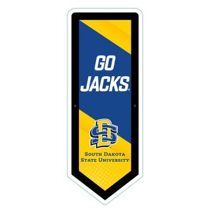 Evergreen Ultra-Thin Glazelight LED Wall Decor, Pennant, South Dakota State University- 9 x 23 Inches Made In USA - 1 of 4