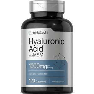 Horbaach Hyaluronic Acid with MSM 1000mg | 120 Capsules - 1 of 3
