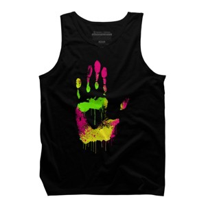 Men's Design By Humans High Five By clingcling Tank Top - 1 of 4