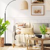Addison Arc Floor Lamp with Natural Rattan Shade - Threshold™ - 3 of 4