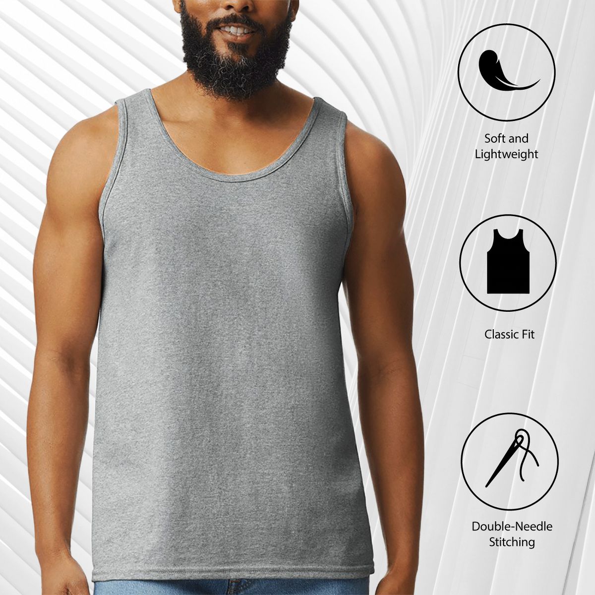 Men's - Lilo & Stitch - Angel Y2k Graphic Tank Top - thumbnail 2