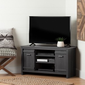 HomeStock Corner TV Stand with Sliding Doors - 1 of 4