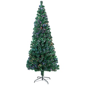 Northlight Pre-Lit Color Changing Fiber Optic Artificial Christmas Tree - 7' - 1 of 4