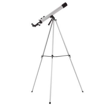 Toy Time 60mm Mirror Refractor Beginner Astronomy Aluminum Telescope With Tripod