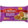 El Monterey Family Pack Beef & Bean Frozen Burritos - 32oz/8ct - 4 of 4