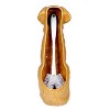 Allure Home Creations 2pc Golden Retriever Ceramic Toilet Brush Holder with Plastic Brush Cleaning Accessories Set - 4 of 4