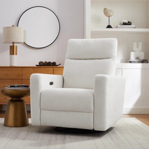 Nebula Vortex 33.5'' Wide Modern & Supper Soft High Back Power Swivel Rocker Recliner with USB Charger - 1 of 4