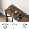 5.9" Narrow Console Table with Outlets, Slim Sofa Table for Living Room, Skinny Behind Couch Table, Industrial Hallway Table for Entryway - 4 of 4