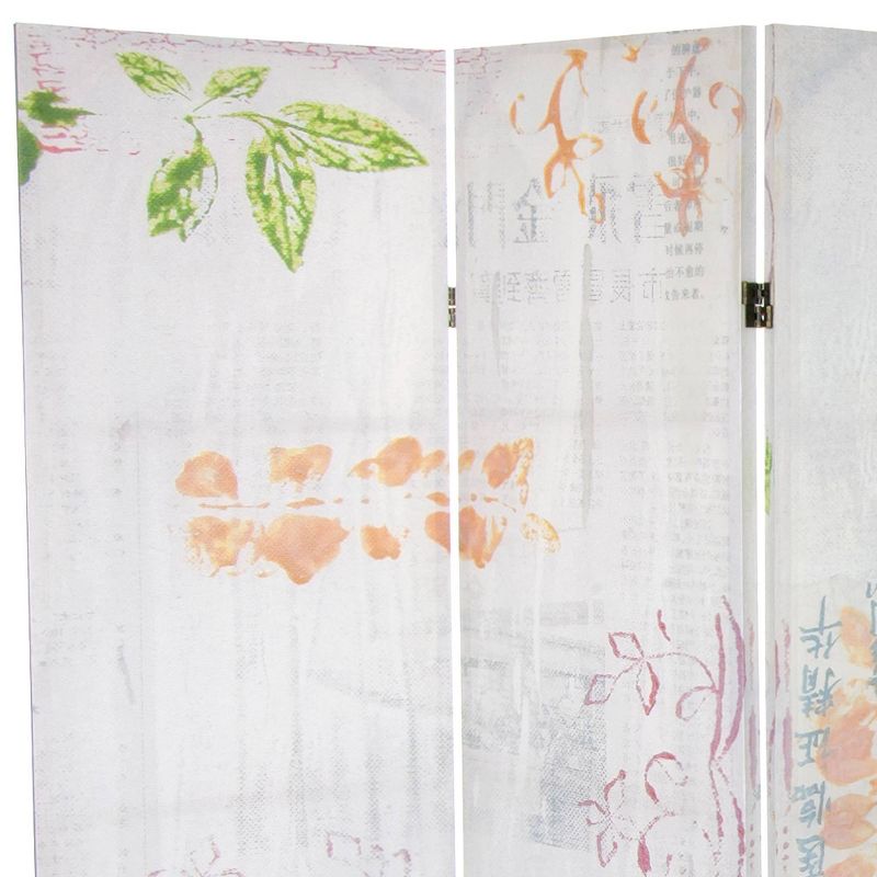 5 1/4 ft. Paradise Grove Canvas Room Divider - Oriental Furniture, 3 of 6