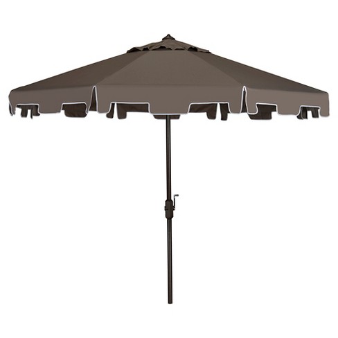 Zimmerman 9 Market Umbrella Gray Safavieh Target