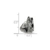 Black Bow Jewelry Sterling Silver Miniature Schnauzer Bead Charm - 3 of 4