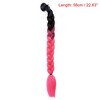 Unique Bargains Helmet Decor Gradient Pigtail 22.83" - 2 of 4