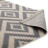 Modway Jagged Geometric Diamond Trellis 8x10 Indoor and Outdoor Area Rug - Gray/Beige,  100% Soft Polypropylene ,  Tight Low Pile Weave - 4 of 4