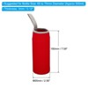 Unique Bargains Neoprene Insulated Water Bottle Sleeve with Finger Strap 2.56"x7.09" 4 Pcs - 2 of 4