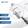 Davis Group 6pk 1.5" Premium Economy Angled D-Ring Binder White: 350 Sheet Capacity, Hard Cover, 2 Pockets, Polypropylene - 3 of 4