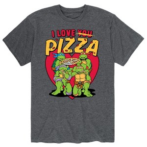 Men's - Teenage Mutant Ninja Turtles - I Love You Pizza Short Sleeve Graphic T-Shirt - 1 of 4