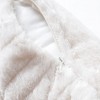 Amelie Home Mykonos Plants Faux Fur Emb Pillow,Off-White(Square) - image 4 of 4