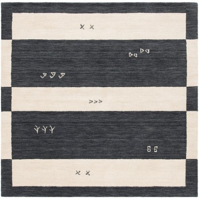 Himalaya HIM562 Handmade Area Rug - 6'x6' - Cream - Safavieh