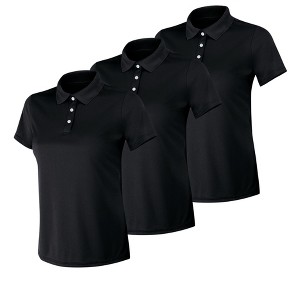 Hanes Sport Cool DRI Women's Performance Polo Shirt, 3-Pack - 1 of 4