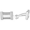 Pompeii3 Men's Stainless Steel Double Wired Polished 11mm Cufflink - 2 of 3