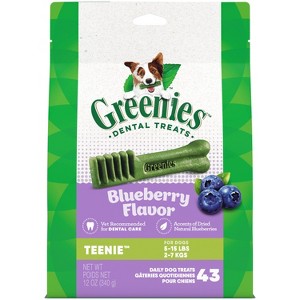 Greenies Teenie Chewy Dental Dog Treats Blueberry - 12oz - 1 of 4