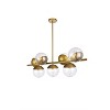 Elegant Lighting Eclipse 7 Lights Brass Pendant With Clear Glass - 3 of 4