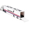 Mack Anthem Enclosed Car Transporter "Mack" White with Red and Blue Stripes "Custom Haulers" Series 1/64 Diecast Model by Maisto - 4 of 4