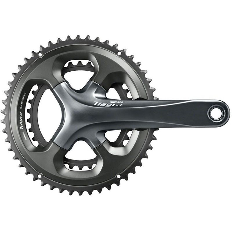 Shimano Tiagra FC-4700 Crankset - 172.5mm, 10-Speed, 48/34t, 110 Asymmetric BCD, Hollowtech II Spindle Interface, Gray, 1 of 2