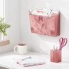 Hanging File Sorter Powder Rose - Brightroom™: Wall File Organizer, Polypropylene, No Assembly, 12.25" H, 8.46" W, 4" D - 2 of 3